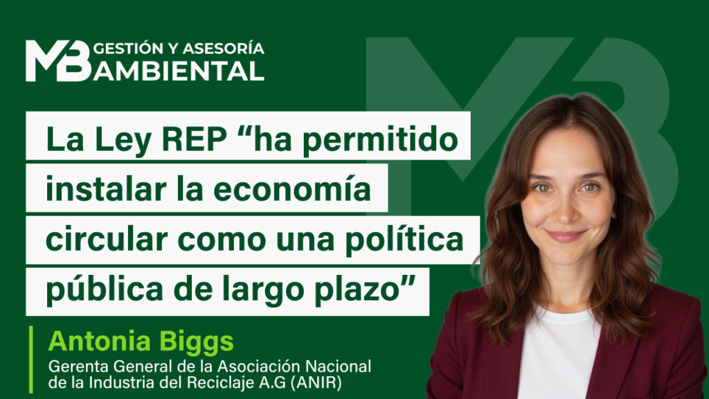 Antonia Biggs, Gerenta General de la Asociación Nacional de la Industria del Reciclaje A.G (ANIR)